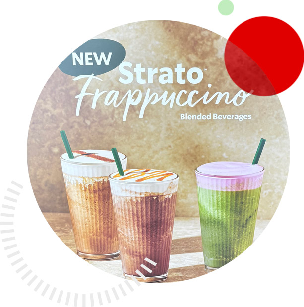 frappuccino sign print